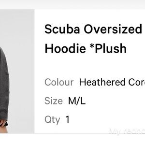 lululemon athletica Scuba Oversized Hoodie in Heathered Coral